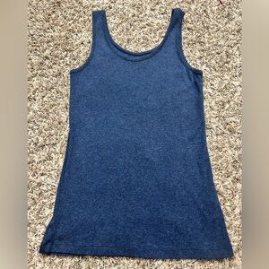 Papinelle soft heathered blue cotton/modal tank top. Size M